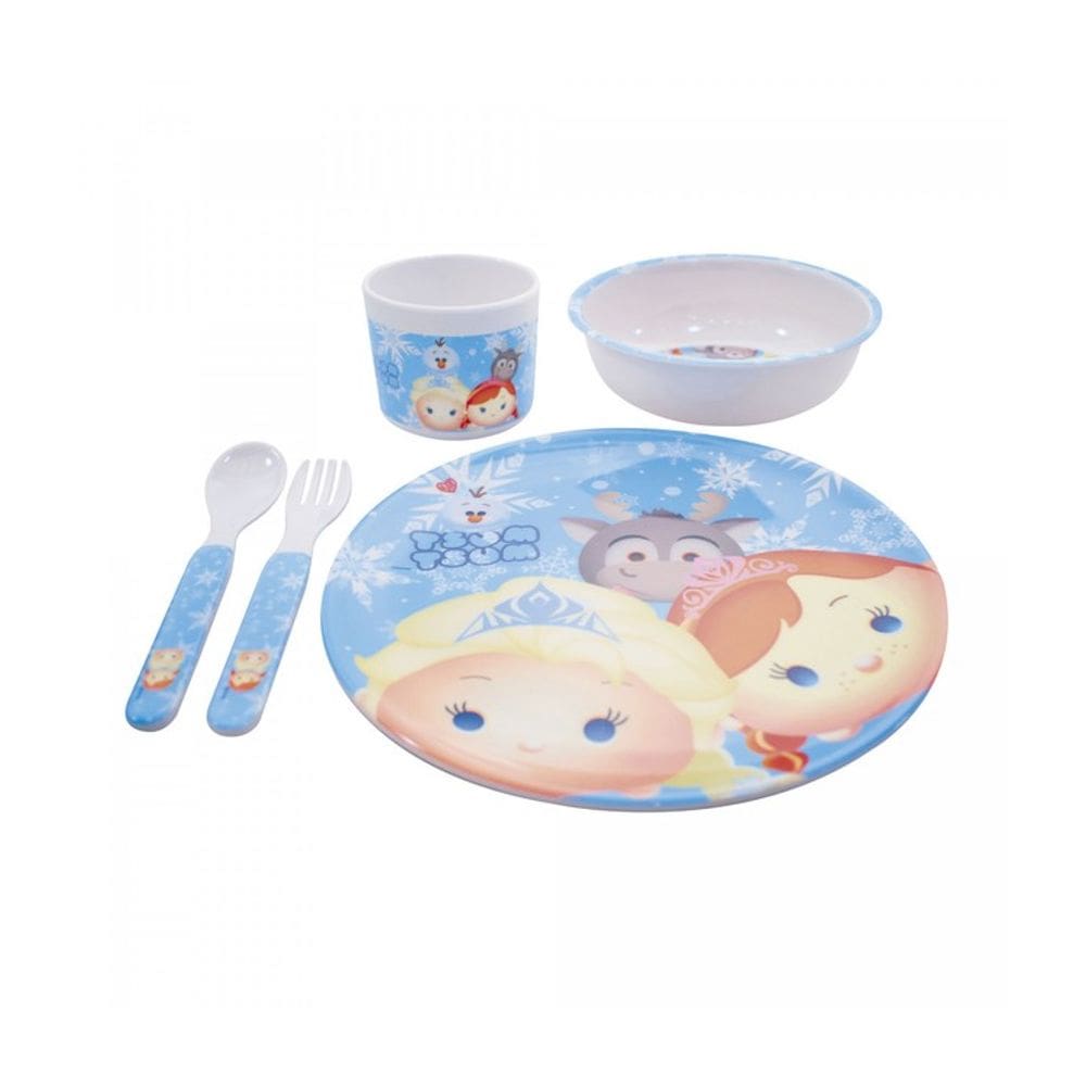 Jogo De Refeição Infantil Elsa e Anna FrozenTsumTsum