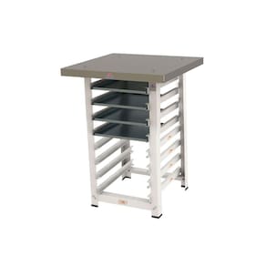 Conjunto de Bancada 8 Níveis Para Prp-004 Com 4 Assadeirasdeiras Lisas 35x35 - Progás