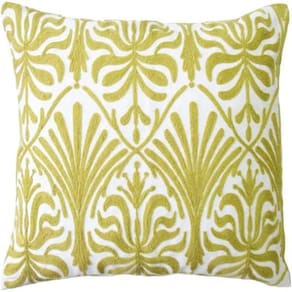 Capa de Almofada 45x45cm Jolitex Grega Atenas Bordada - Amarela