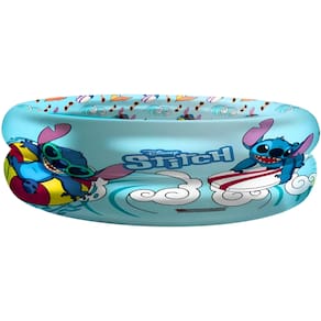 Piscina Infantil Inflável Redonda 37L 65cm Stitch Disney