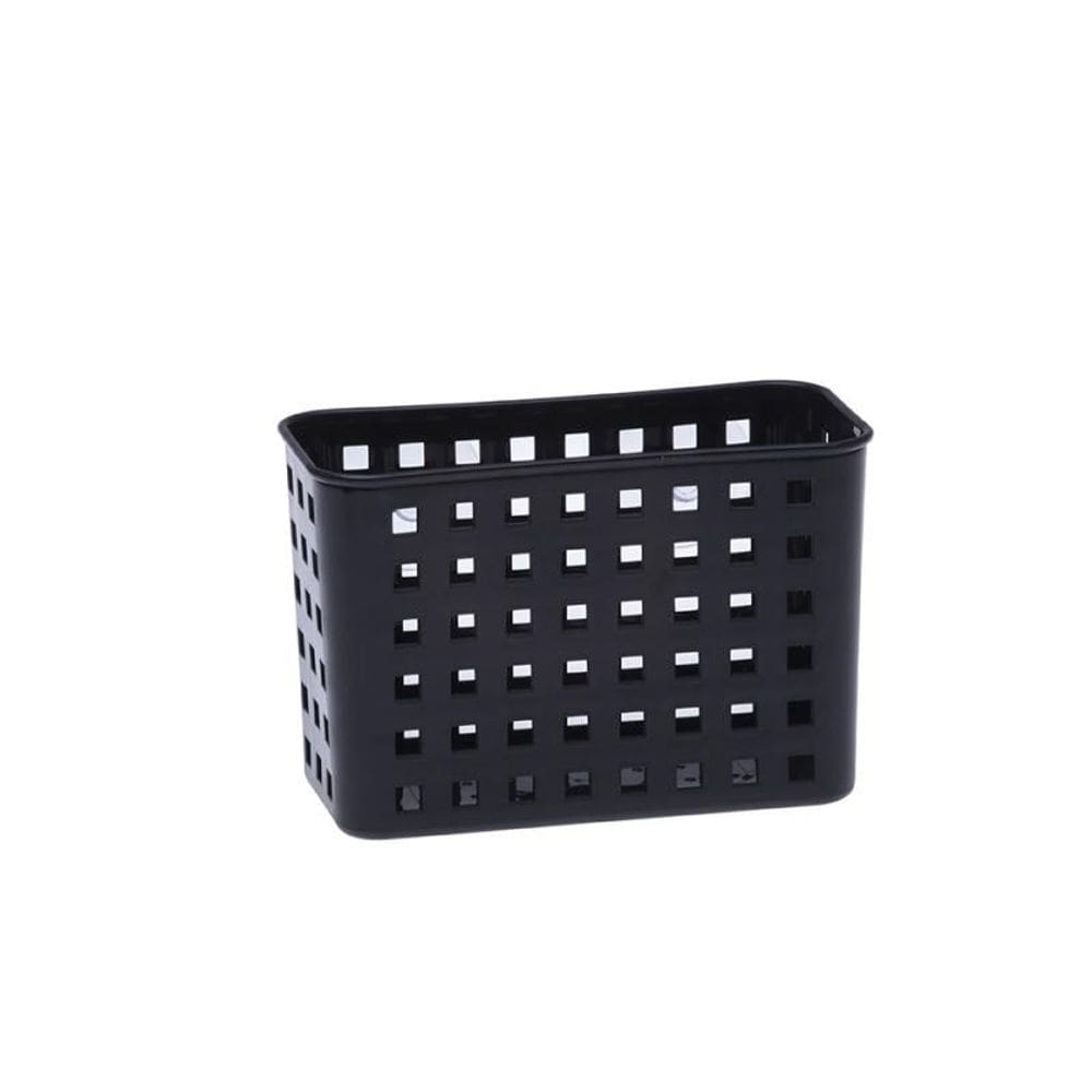 Cesta Organizadora Ventosas Multiuso 18X9X12 Cm Preto
