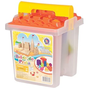 Balde de Praia Castelo Mercotoys com Moldes e Acessórios