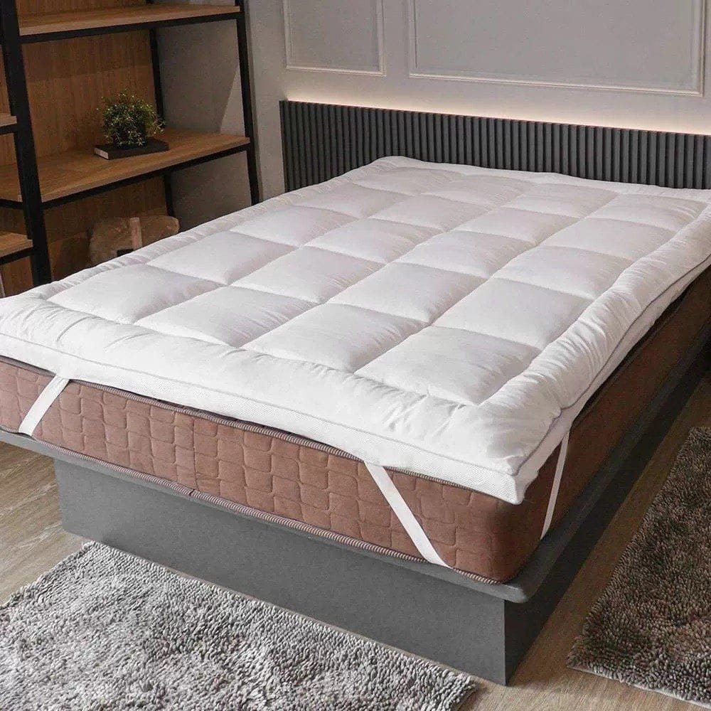 Pillow Top Casal Toque de Plumas Nobless 1000g/m² Appel Branco
