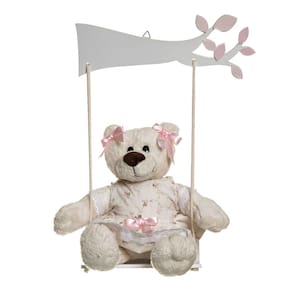 Balança Com Ursa Menina Quarto Bebê Infantil Menina