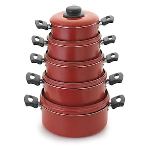 Conjunto Caçarolas Antiaderente 16 A 24 Tampa Alumínio