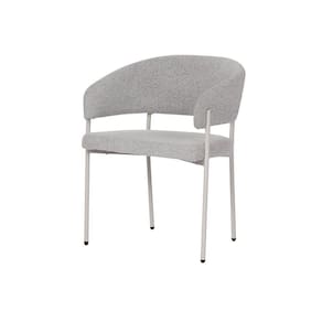 Cadeira Bari Boucle 78cm X 58cm X 55cm Cinza