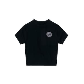 Blusa cropped em ribana class infantil menina Young Class