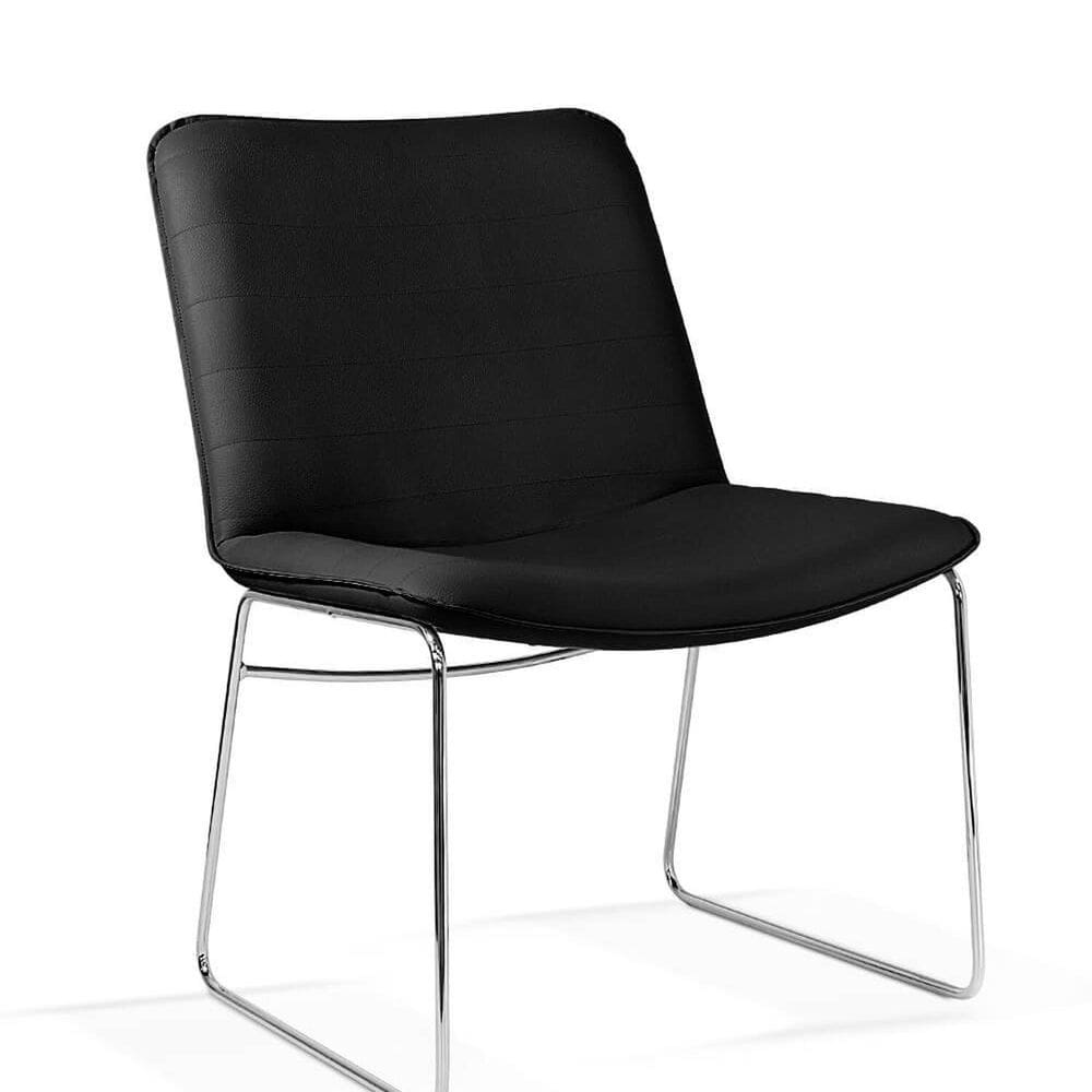 Cadeira Fixa Rennes 88,5cm X 62,5cm X 65cm Preto