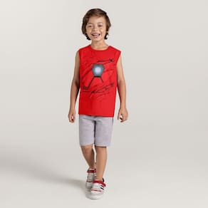 Camiseta Regata Estampada Infantil Menino Com Brandili