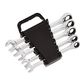 Conjunto de chaves de catraca Amazon Basics Metric de 5 peças