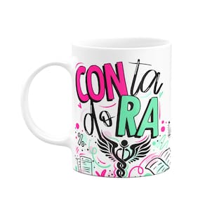 Caneca Profissões - Contadora - 325ml - Branca