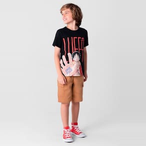 Camiseta One Piece infantil unissex Brandili