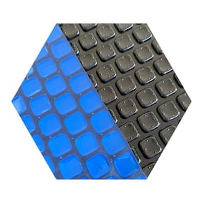 Manta Térmica Piscina 2x2 300 Micras Proteção Uv Black/Blue