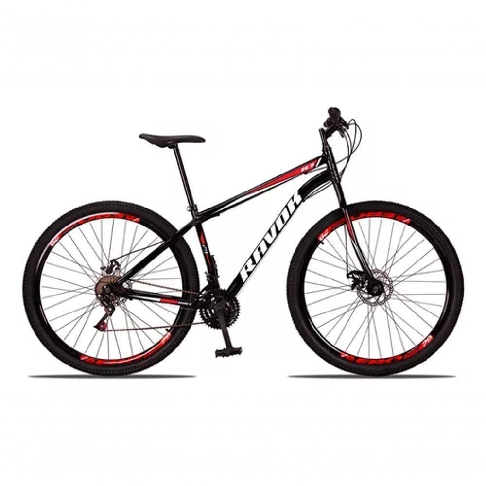 Bicicleta Bike Aço 21 Marchas Velocidades Aro 29 Preto E Vermelho
