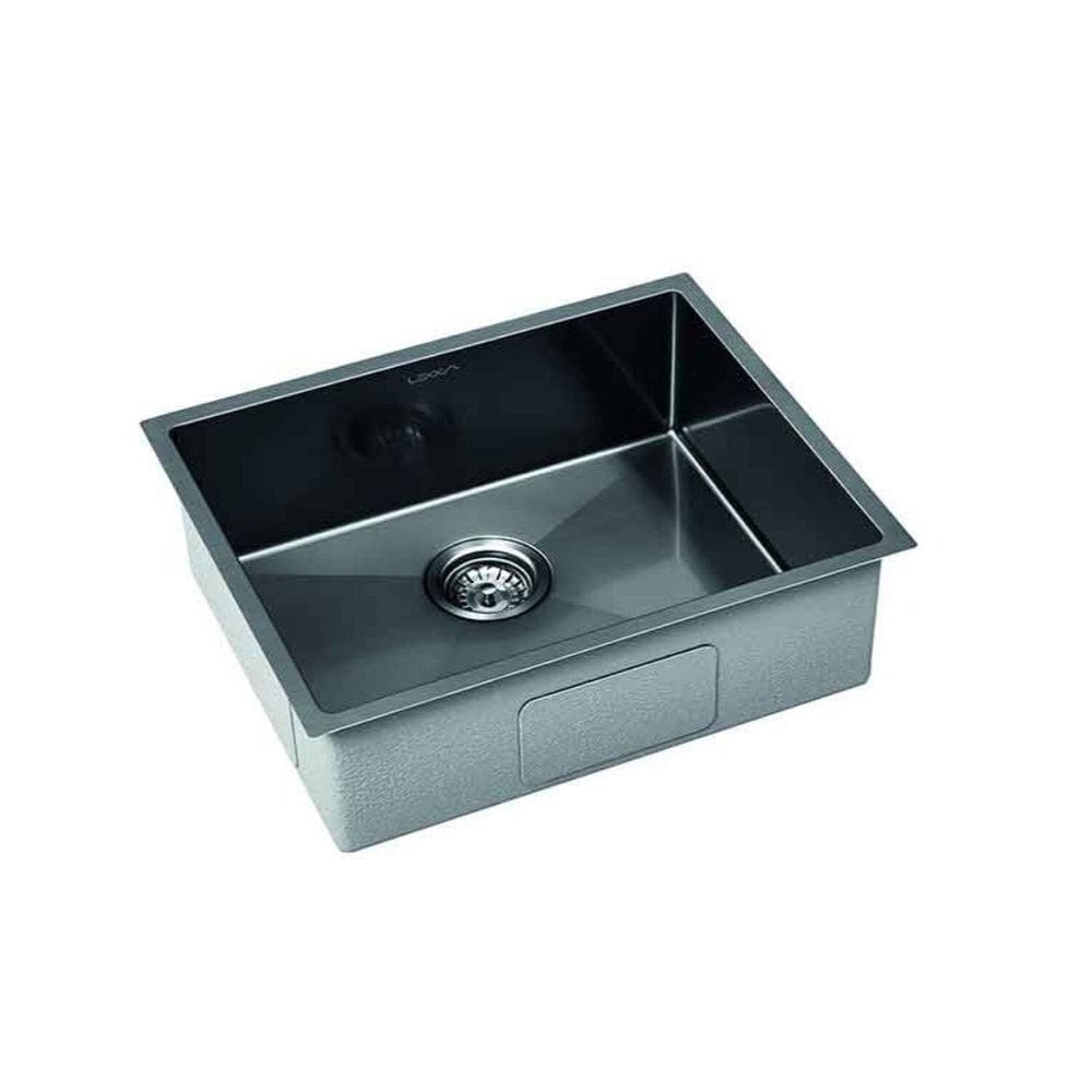 Cuba para Cozinha 50x40x19cm 10cm Borda, Linha Cubo Sobreposta ou Embutida Preto
