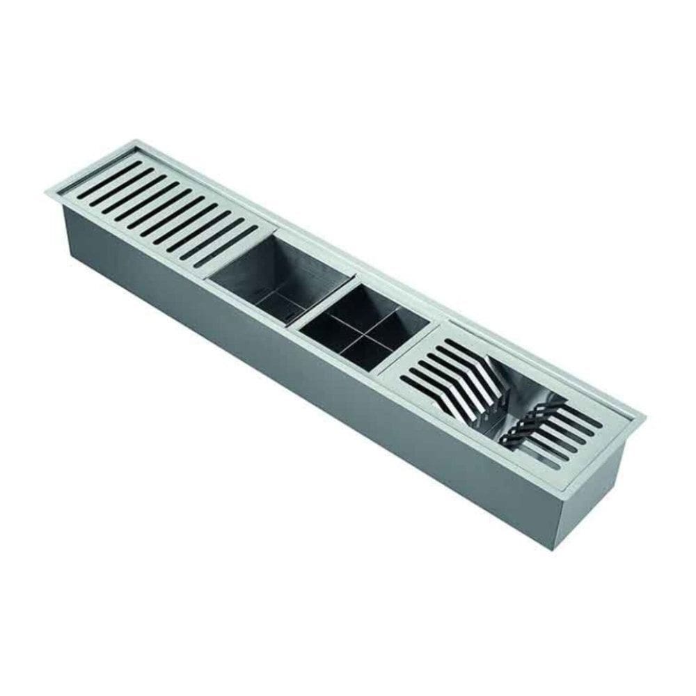 Canal Linha Dry Organizador Umido Mais Acessórios porta Talheres/pratos e Objetos 92,7x190x150 Natural