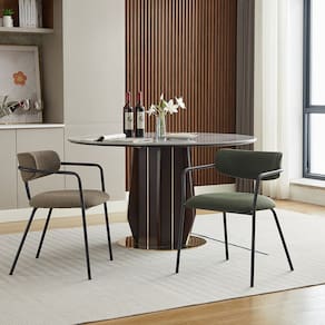 Cadeira para Sala de Jantar Lile Tecido Verde