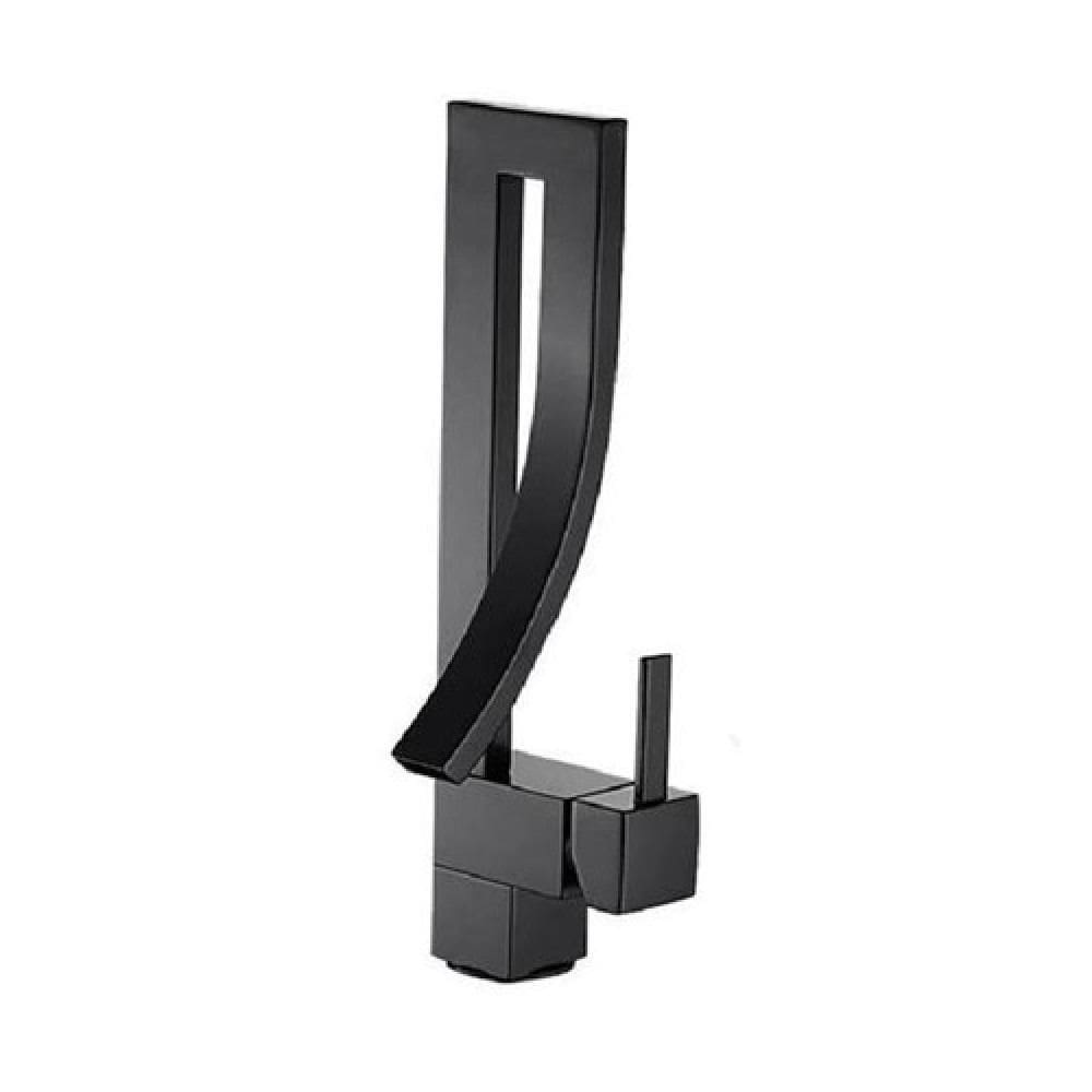Torneira Monocomando Banheiro Alta Chata Preto Ca8211-C