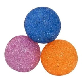 Kit Com 4 Mini Bolas Com Sino Mordedor Para Cães