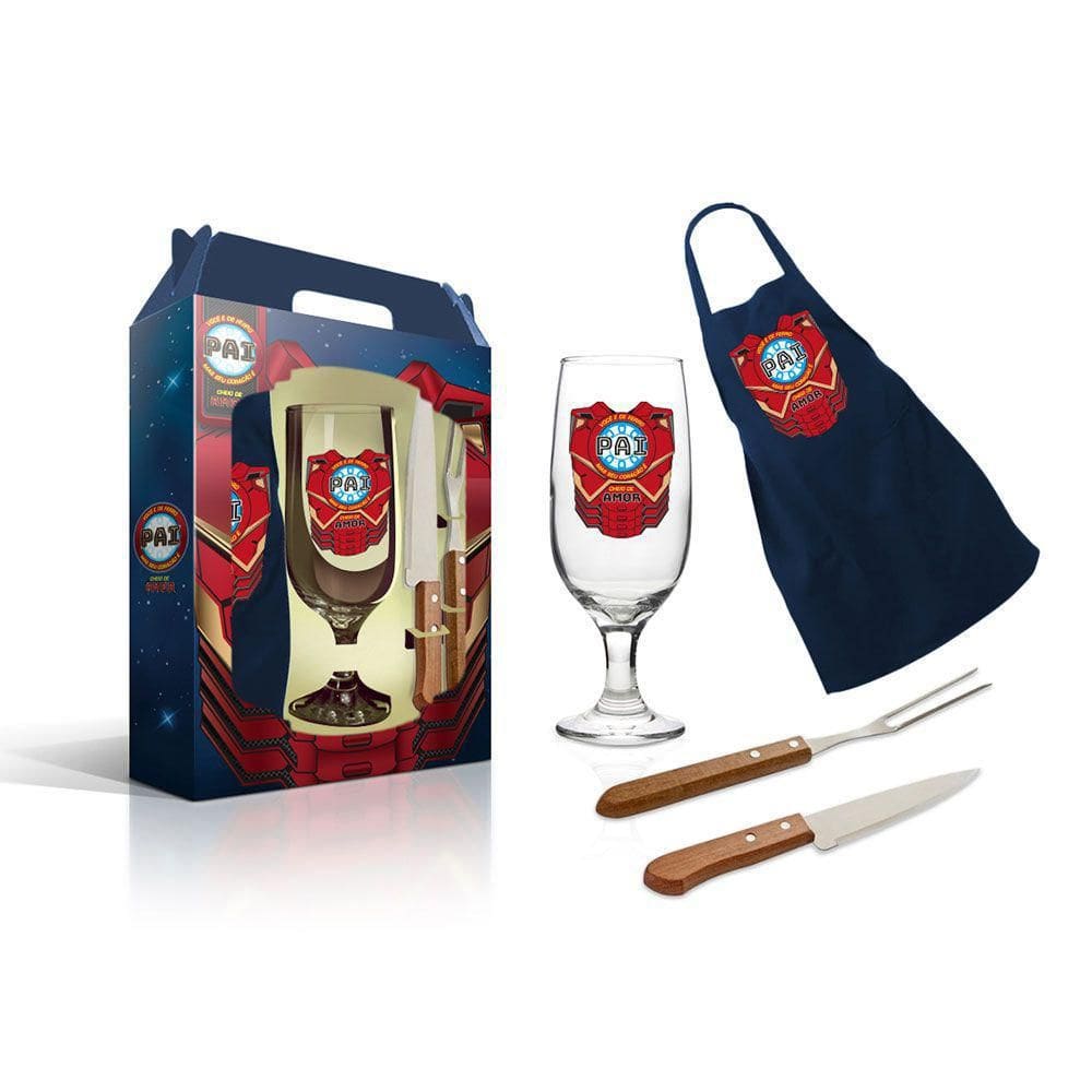 Kit Churrasqueiro Pai Vc É De Ferro