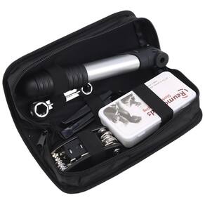 Kit Ferramentas Bicicleta Chaves Bomba De Ar Remendo Pneu
