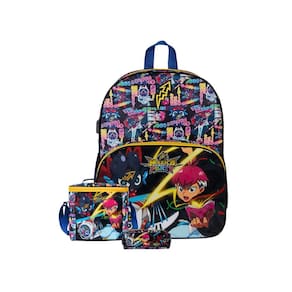 Kit Escolar Mazica Mochila Costas + Lancheira + Estojo Anime