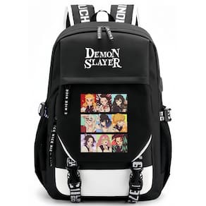 Mochila beibao3 College Style Demon Slayer Agatsuma PU Leat
