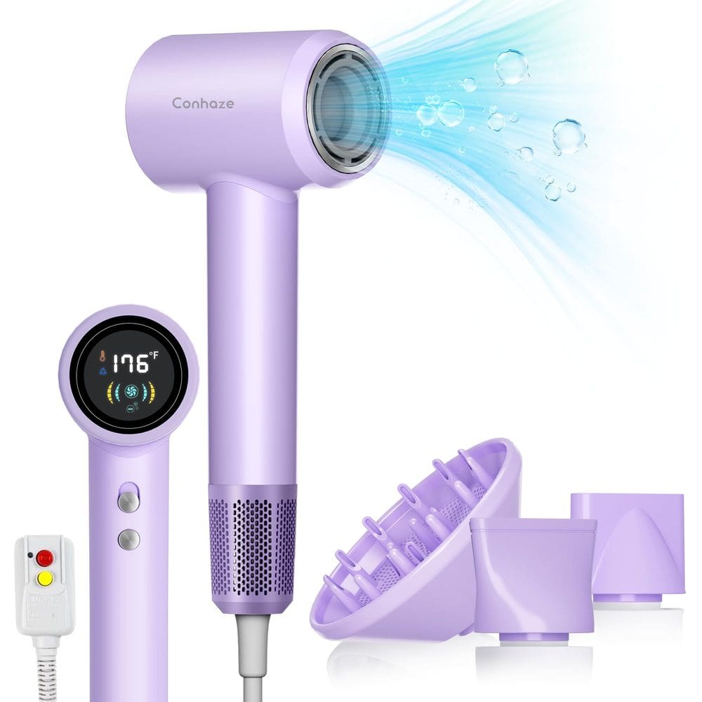 Secador de cabelo Conhaze Professional Ionic com difusor 110000 RPM