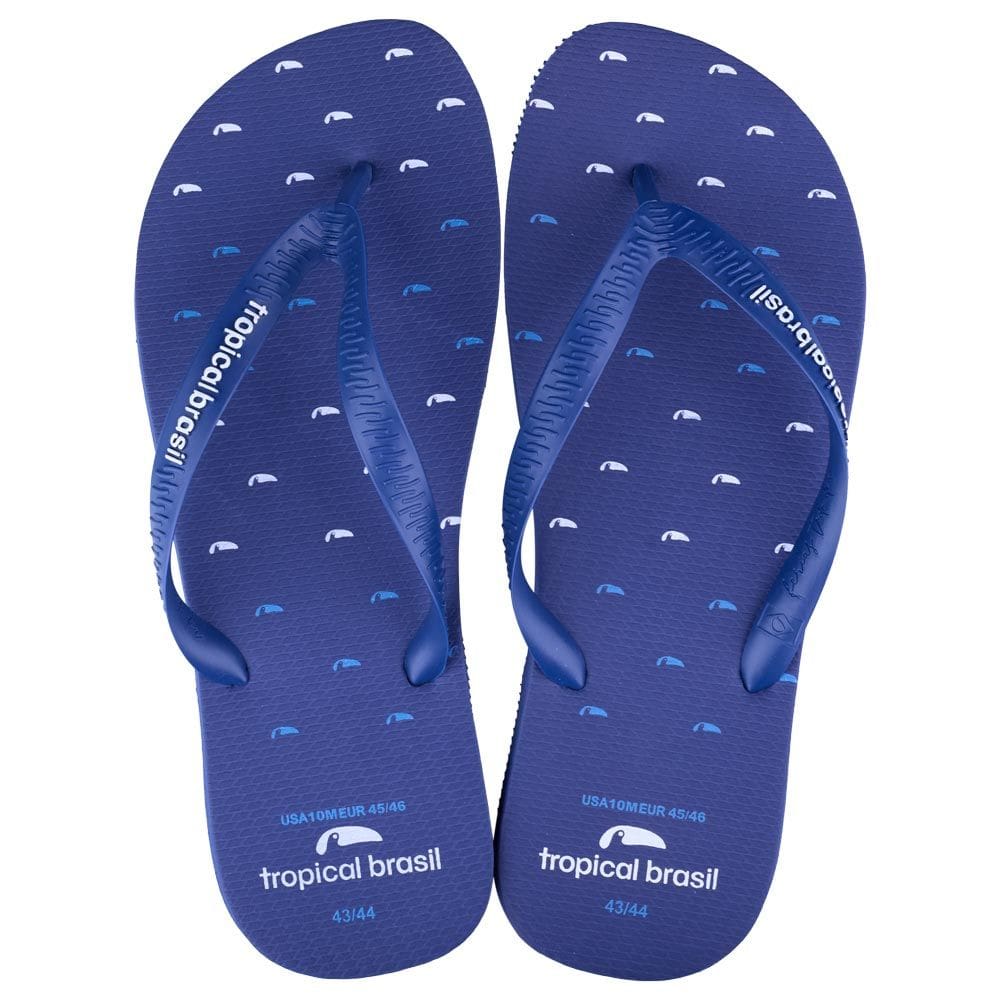 Chinelo Masculino Azul 43/44 Tropical TB3139