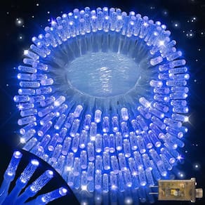 Luzes de Natal XURISEN 403ft 1000 LED Outdoor - Azul