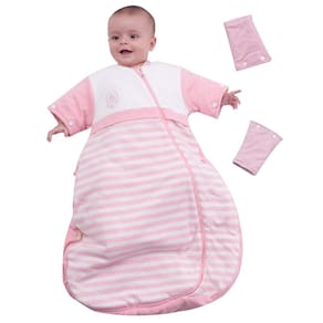 Saco de dormir para bebês CYUURO Sleeves removível rosa 14 ? abaixo