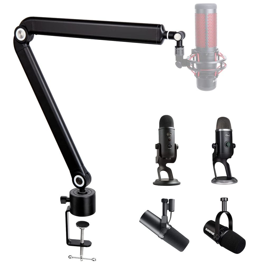 Suporte de microfone Boom Arm SUNMON compatível com HyperX QuadCast