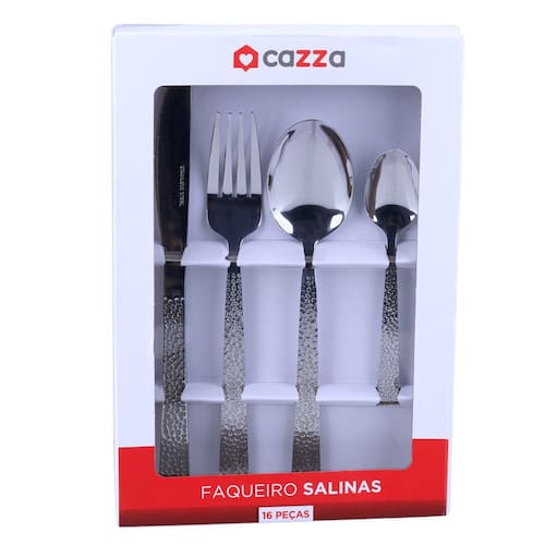 imagem-Faqueiro com 16 Peças Inox Salinas Cazza