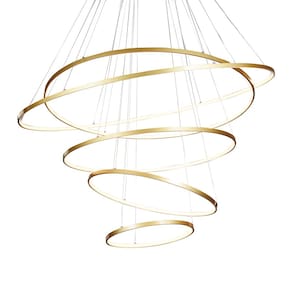 Lustre Pendente Sindora DCD015069 Dourado Led Bivolt
