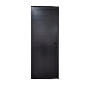 Porta Lambril 2,10x90 lado ESQUERDO L-25 no alumínio preto