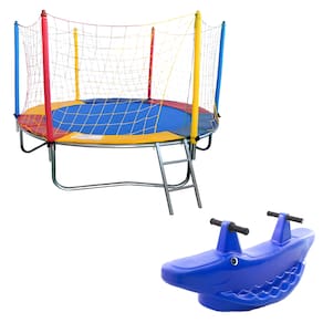 Cama Elástica 2,30m Infantil Colorida Premium Resistente Gangorra 2 Lugar