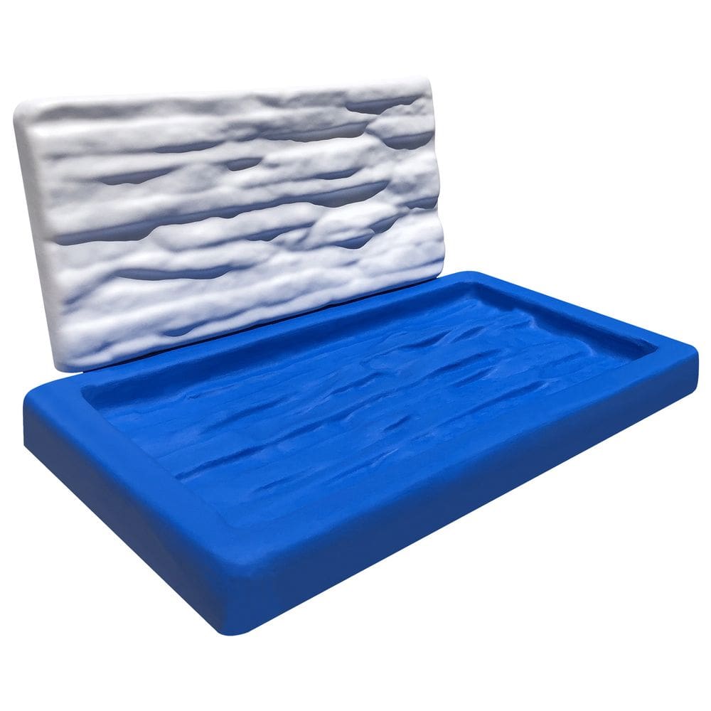 Forma Silicone Gesso Parede 3D - Travertino