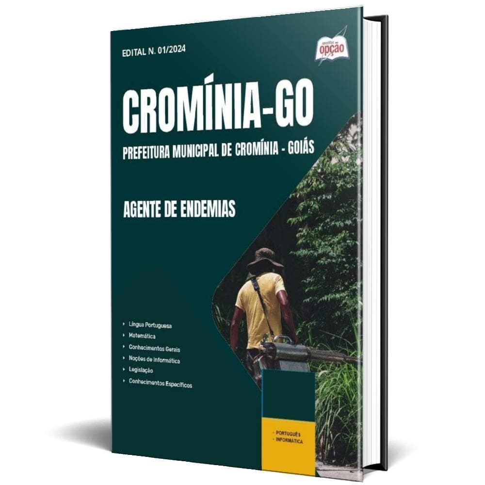 Apostila Prefeitura De Cromínia - Go 2025 - Agente Endemias