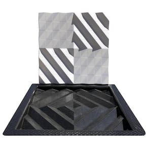 Forma 3D Gesso e Cimento ABS - Chanfrado 50x50cm