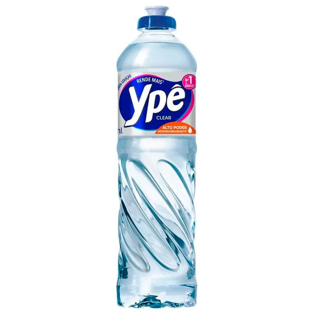 Detergente Lava Louças Clear 500ml Ypê