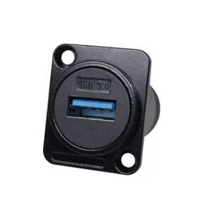Emenda Usb 2.0/3.0 Metálico Painel - Kit Com 3 Peças