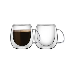 Conjunto de Xícaras para Café 100ml Vidro Duplo com Alças 2 Peças Tramontina 64760/440
