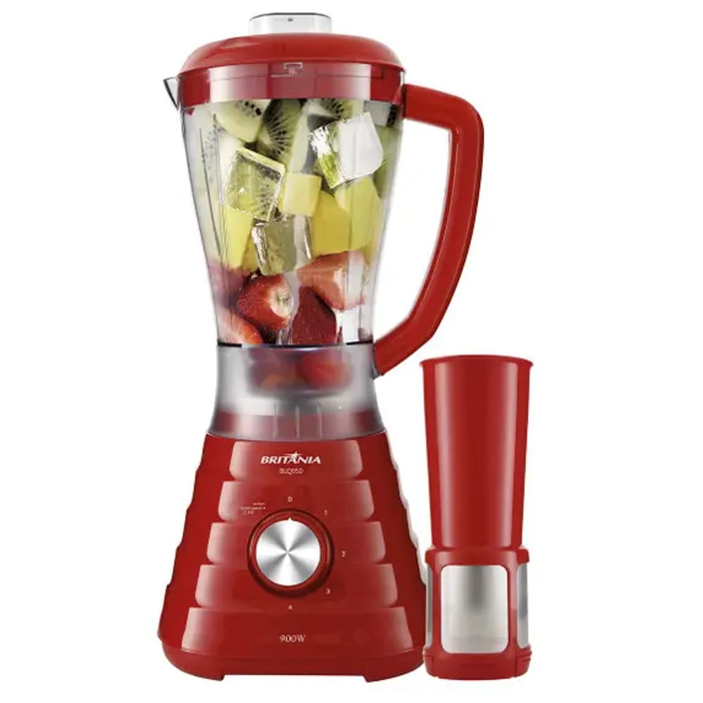 LIQUIDIFICADOR BRITANIA GOURMET Ellegance 900W 2.4L vermelho 220V