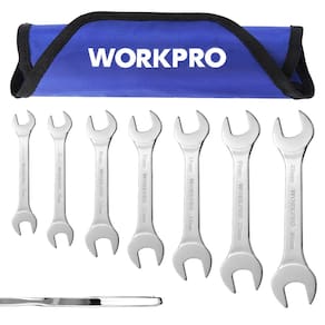Conjunto de chaves WORKPRO Metric Superthin Open End 5,5-23 mm, 7 unidades