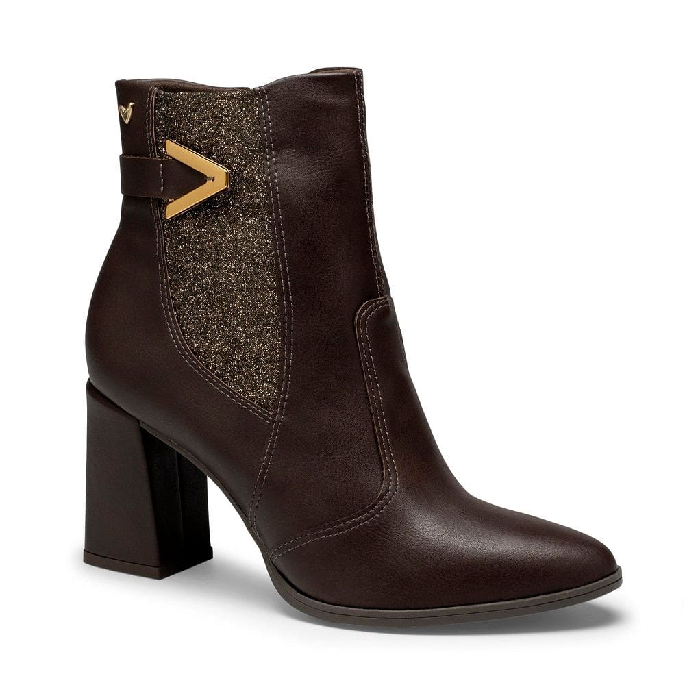 Bota Cano Curto Bico Fino Mississipi MC873 Feminino - Cafe