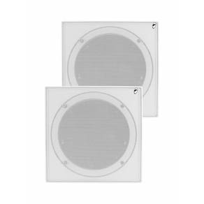 Par Arandela Teto Quadrada Ceiling Kazaudio Coaxial C6Fq 6,5