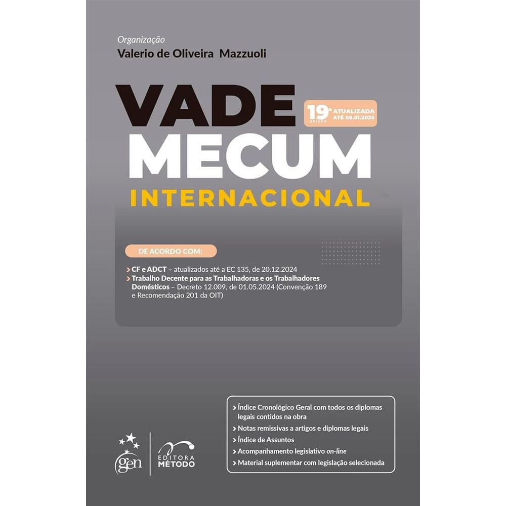 Vade Mecum Internacional - 19ª Edição 2025