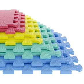 Tapetes de chão Stalwart Interlocking de 8 peças para exercícios ou brincadeiras