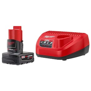 Kit inicial de bateria e carregador Milwaukee M12 12V