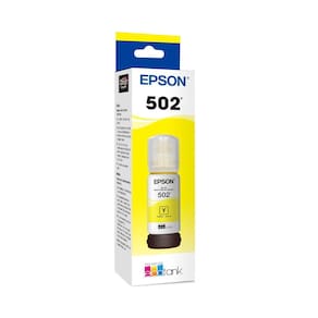 Garrafa de tinta Epson 502 EcoTank de capacidade ultra-alta amarela